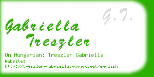 gabriella treszler business card